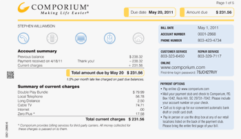 comporium automated bill pay
